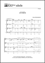 Ave verum Corpus SATB choral sheet music cover Thumbnail